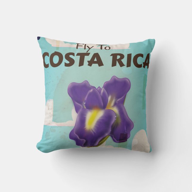 Cojín Decorativo Poster de viajes clásicos (Anverso)