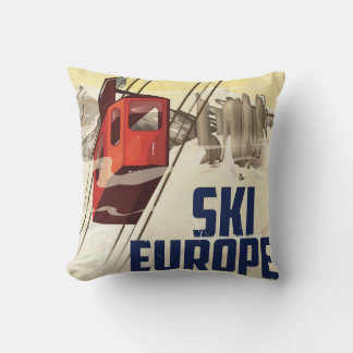 Cojín Decorativo Poster de viajes en Europa.