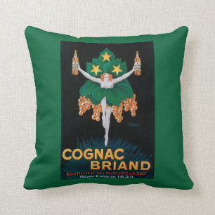 Cojín Decorativo Poster promocional de Briand del coñac