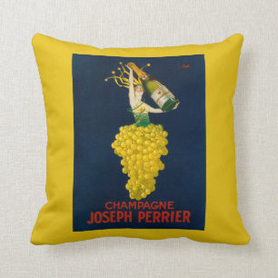 Cojín Decorativo Poster promocional de José Perrier Champán