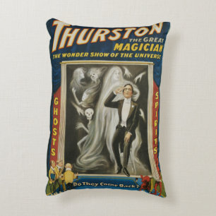 Cojín Decorativo Póster Vintage de Magia, Thurston, El Gran Mago