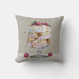 Cojín Decorativo Postre de frambuesa con impasto elegante