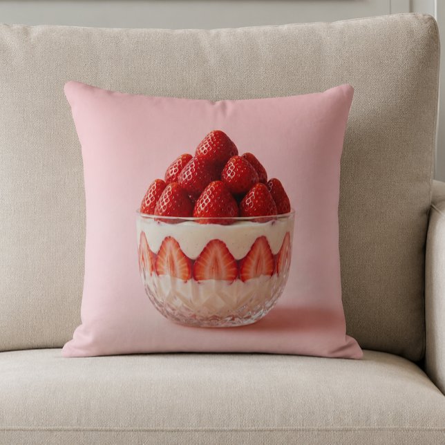 Cojín Decorativo Postre de Fresa (Subido por el creador)