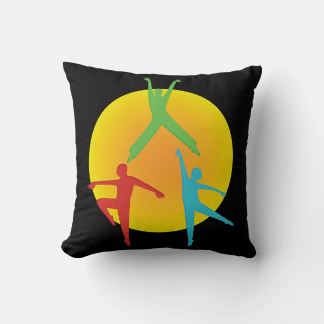 Cojín Decorativo Posturas de Baile (Anverso)