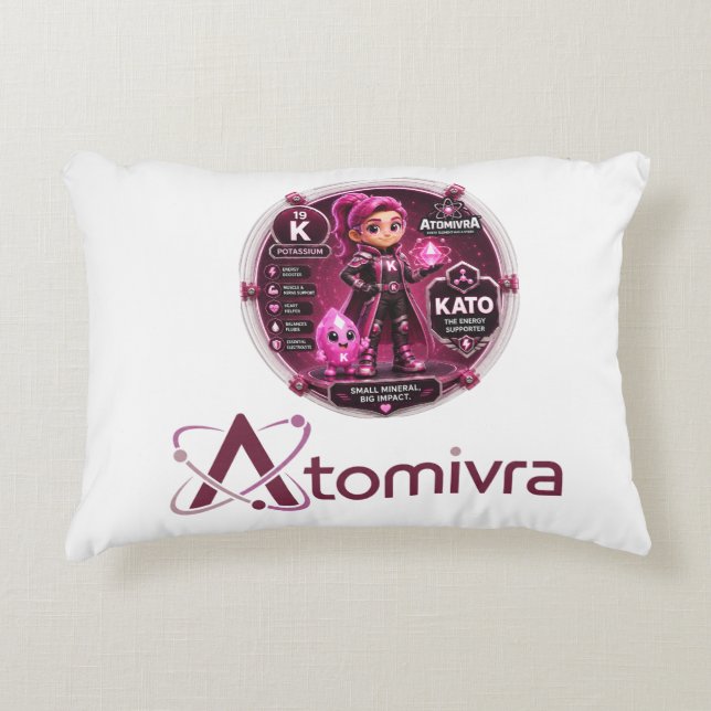 Cojín Decorativo Potasio ATOMIVRA (Anverso)