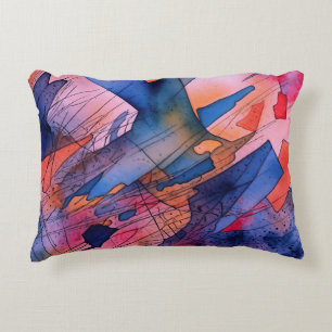 Cojín Decorativo "Potencial desatado" arte abstracto contemporáneo