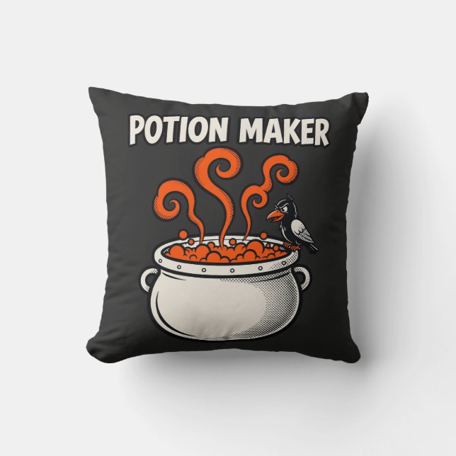 Cojín Decorativo  Potion Maker Witchy Comic Tee (Anverso)