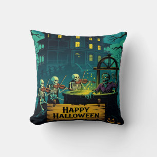 Cojín Decorativo Pozo de los Deseos de Zombies de la Mansión Embruj