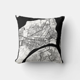 Cojín Decorativo Prayagraj Uttar Pradesh City Map