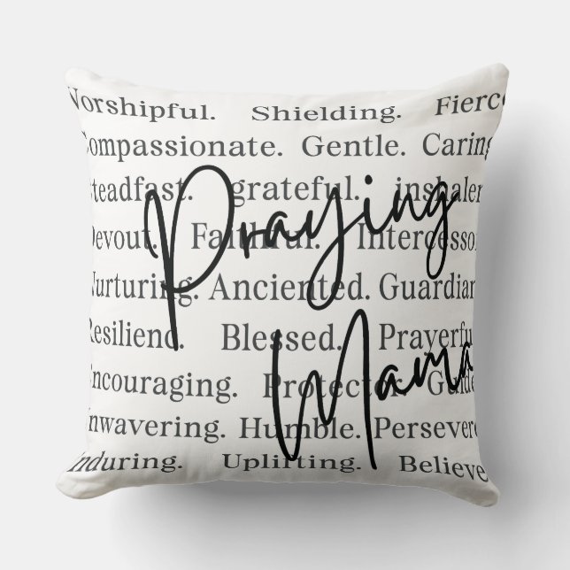 Cojín Decorativo Praying Mama Throw Pillow (Anverso)