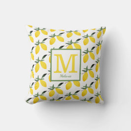 Cojín Decorativo Precioso Monograma de Limón