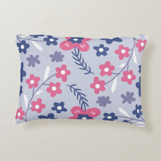 Cojín Decorativo Predominan los colores azul y rosa