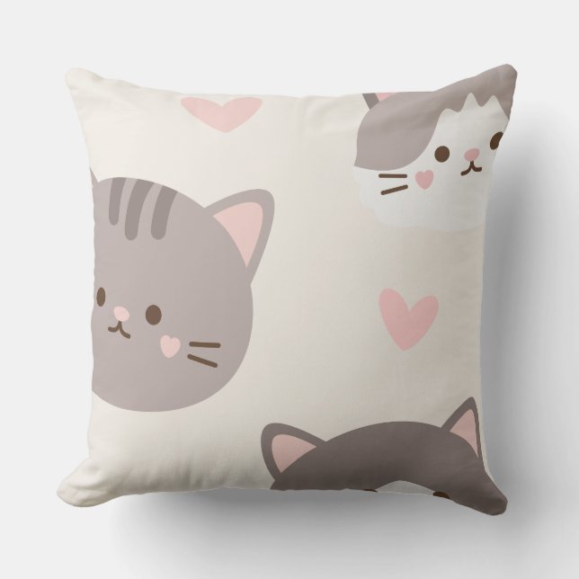 Cojín Decorativo preety kitty pillow case (Anverso)
