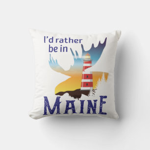 Cojín Decorativo Prefiero estar en Maine