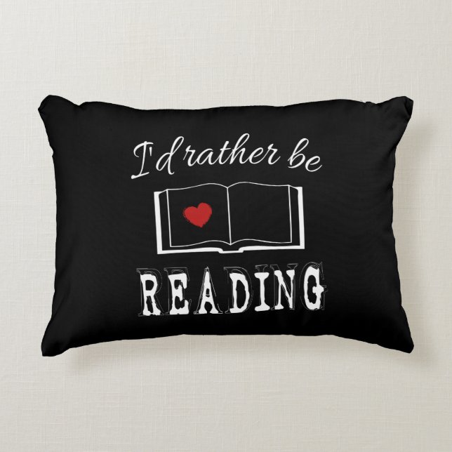 Cojín Decorativo Prefiero estar leyendo (Anverso)