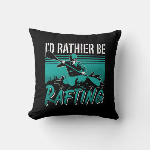 Cojín Decorativo Prefiero estar Rafting Paddling Canoe Paddle Kayak