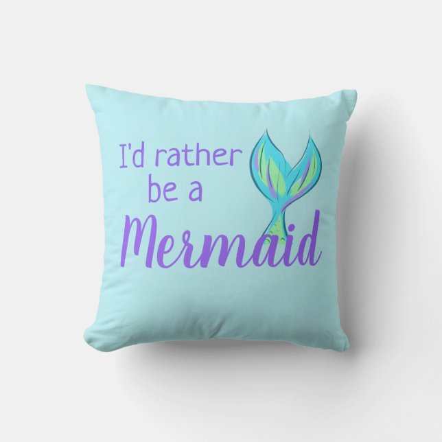 Cojín Decorativo Prefiero ser sirena (Anverso)