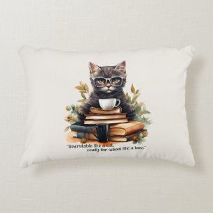 Cojín Decorativo Preparado Para La Escuela Como Un Jefe