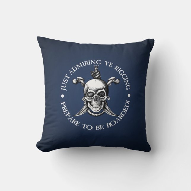 Cojín Decorativo Prepararse para ser abordado (Anverso)