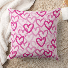 Cojín Decorativo Preppy Hearts Pink