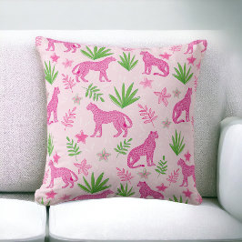 Cojín Decorativo Preppy Pink Cheetah