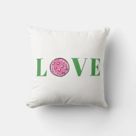 Cojín Decorativo Preppy Pink Pickleball Love