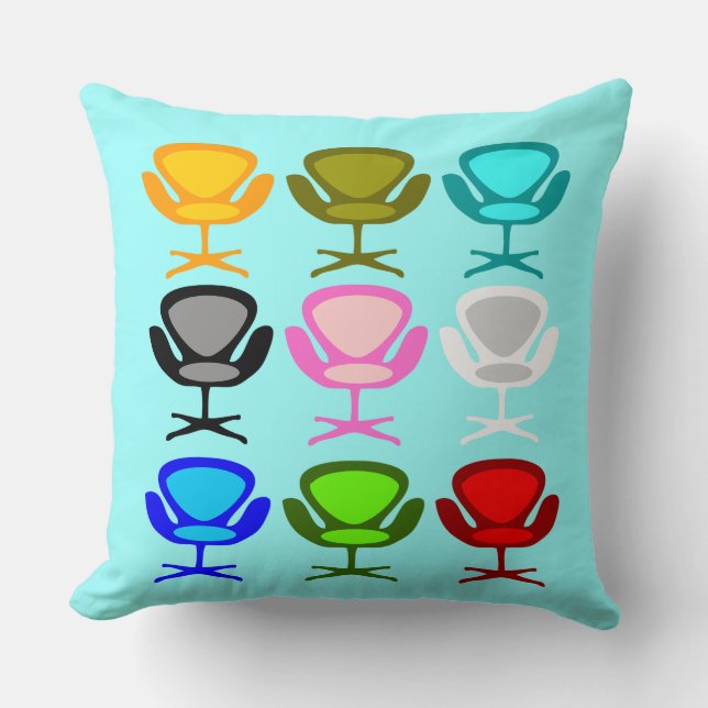 Cojín Decorativo Presidente de Mid Century (Anverso)