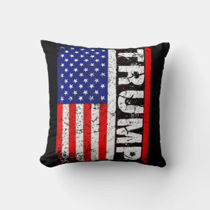 Cojín Decorativo PRESIDENTE Donald Trump Vintage bandera de EEUU