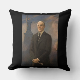 Cojín Decorativo Presidente estadounidense Woodrow Wilson & Liberta