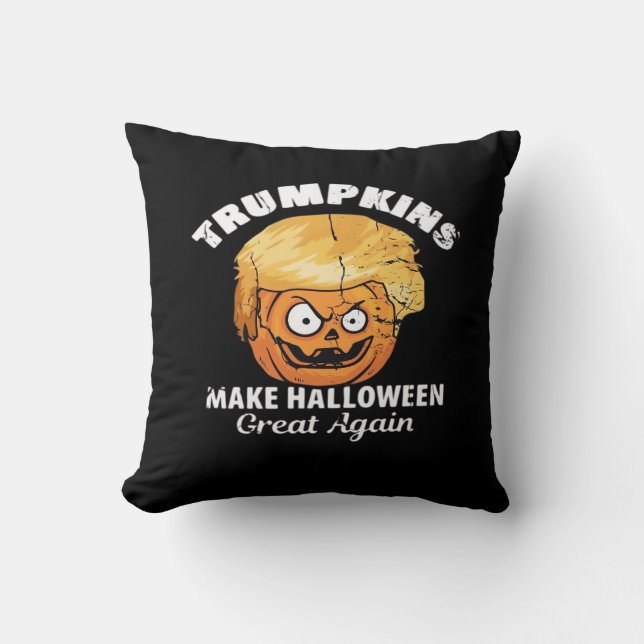 Cojín Decorativo Presidente Funny Trumpkins Halloween (Anverso)