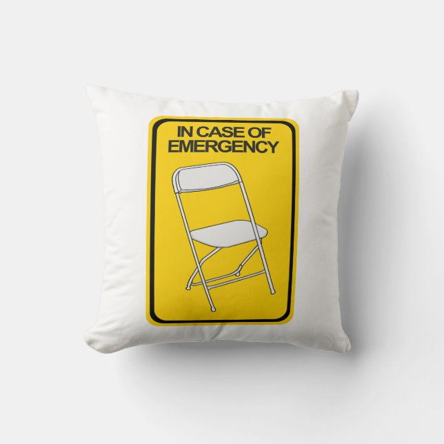 Cojín Decorativo Presidente plegable en funda de emergencia (Anverso)