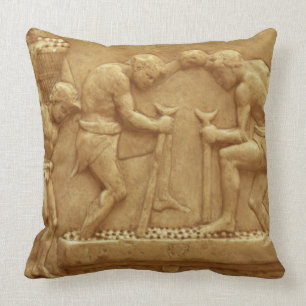 Cojín Decorativo Presionando las uvas (mármol)