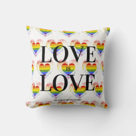 Cojín Decorativo Pride Rainbow Heart Gay lesbian LGBT Families