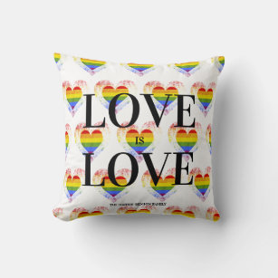 Cojín Decorativo Pride Rainbow Heart Gay lesbian LGBT Families