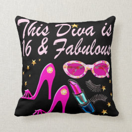 COJÍN DECORATIVO PRIMA DONNA DE 16 AÑOS