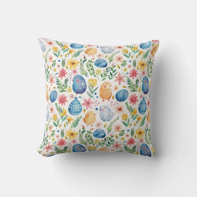 Cojín decorativo Primavera de Pascua 3 (Anverso)