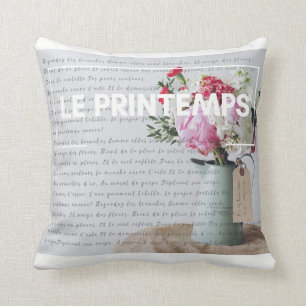 Cojín decorativo - primavera - decoración francesa