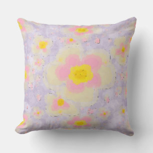 Cojín Decorativo Primavera Florals Lilac Amarillo rosa