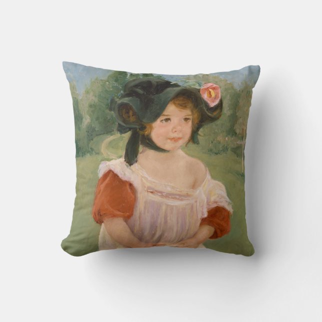 Cojín Decorativo Primavera: Margarita que se coloca en un jardín el (Anverso)