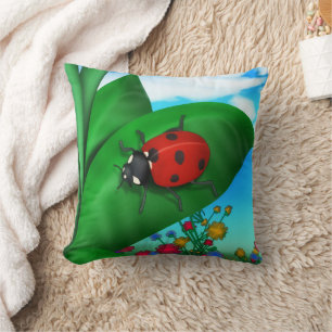 Cojín Decorativo Primavera Tiempo Lady Bug