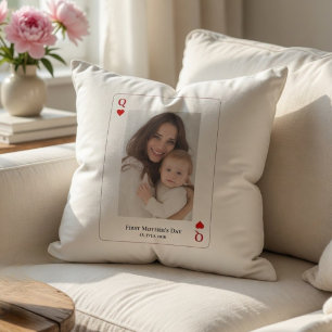 Cojín Decorativo Primer Día de la Madre Foto Personalizada 