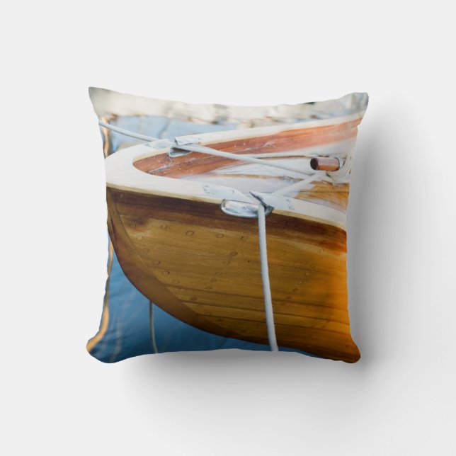 Cojín Decorativo Primer en implicado el barco (Anverso)