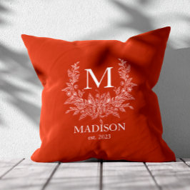 Cojín Decorativo Primer monograma ruso personalizado