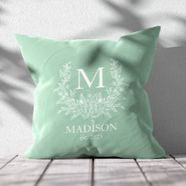 Cojín Decorativo Primer monograma ruso personalizado