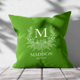 Cojín Decorativo Primer monograma ruso personalizado