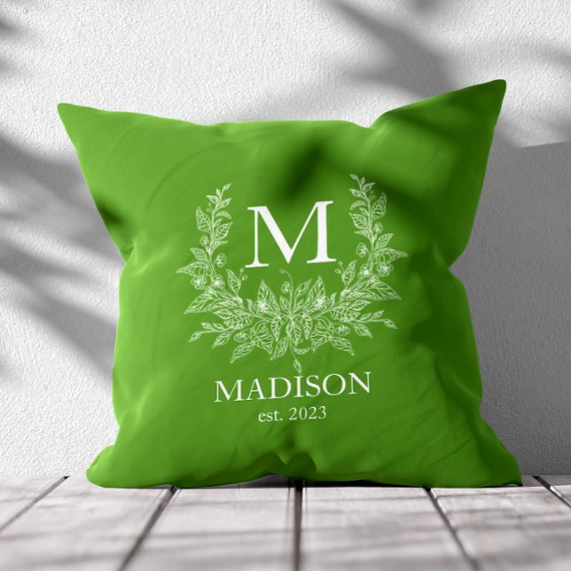 Cojín Decorativo Primer monograma ruso personalizado (Subido por el creador)