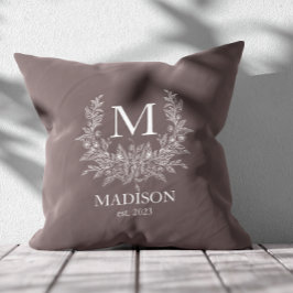 Cojín Decorativo Primer monograma ruso personalizado