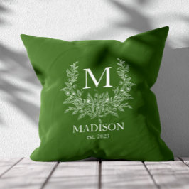 Cojín Decorativo Primer monograma ruso personalizado