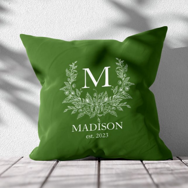 Cojín Decorativo Primer monograma ruso personalizado (Subido por el creador)