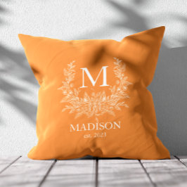 Cojín Decorativo Primer monograma ruso personalizado